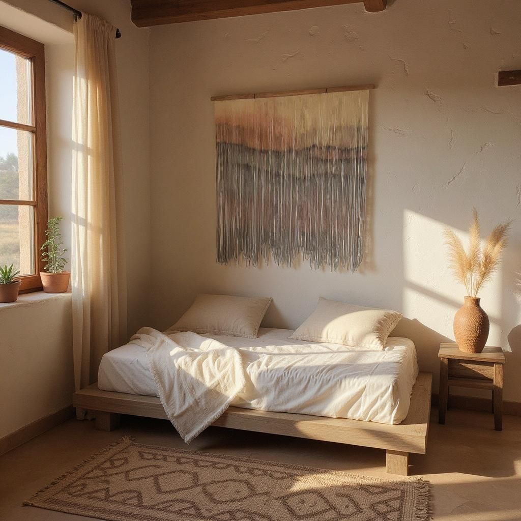 Eva — Hand-Dyed Fiber Wall Art
