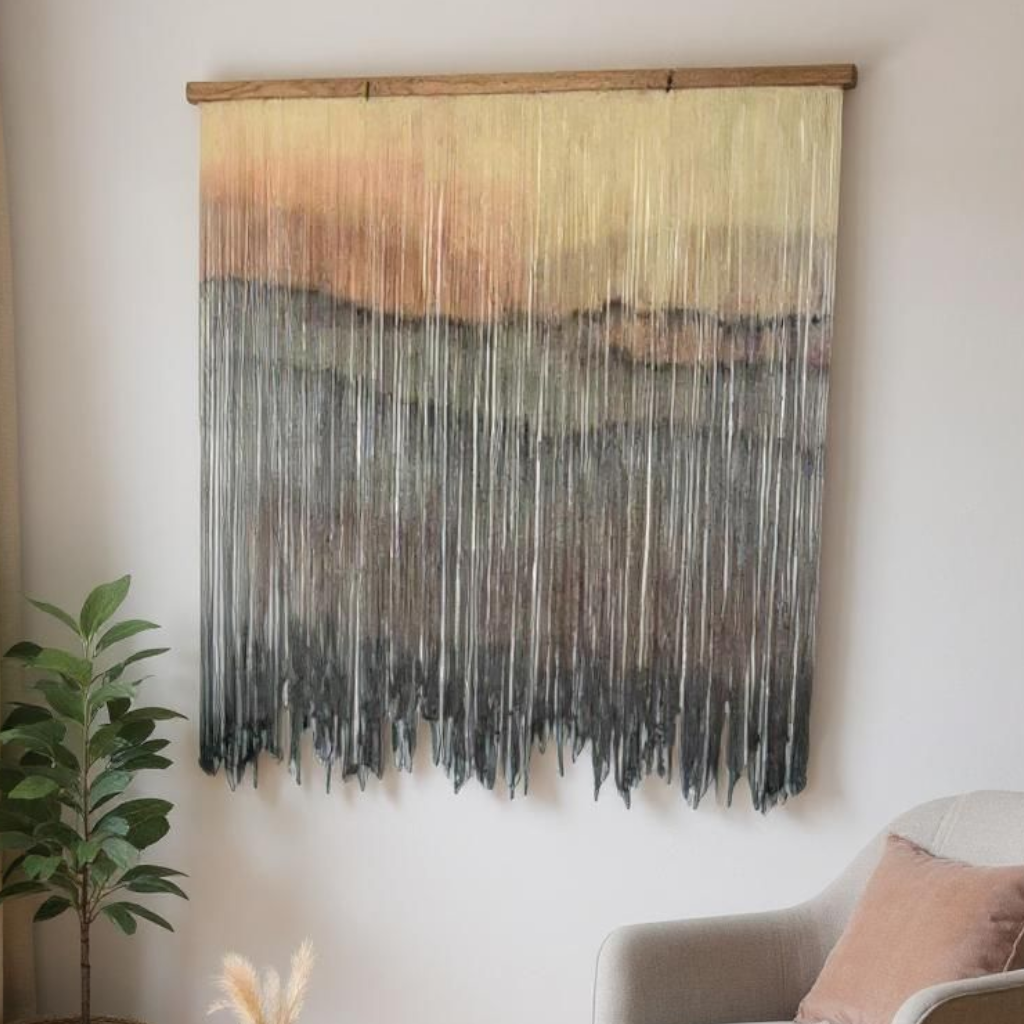 Eva — Hand-Dyed Fiber Wall Art
